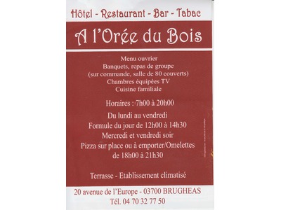 L\'orée du bois à Brugheas